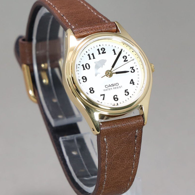 Casio Retro Fashion Business Analog Watch 'Brown Gold White' LQ-398GL-7B4LJH