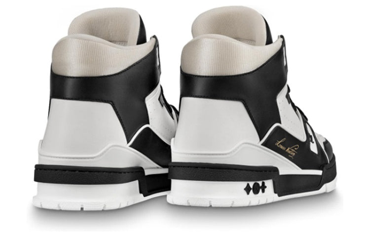 LOUIS VUITTON LV Trainer Hi 'Black White' 1A5QCH