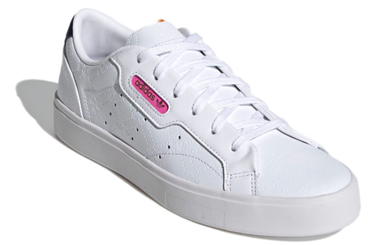 (WMNS) adidas originals Sleek 'Cloud White Crew Navy' FY6669