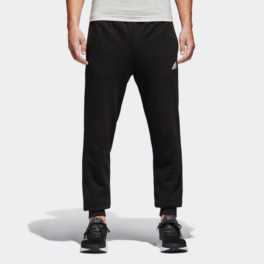 adidas Essentials French Terry Pants Knitted Sport Trousers Men's Black BK7433