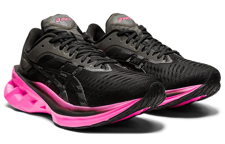 (WMNS) ASICS Novablast 'Black Pink Glo' 1012A584-003