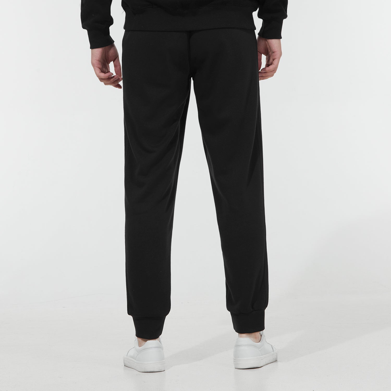 Men's adidas Logo Lacing Bundle Feet Sports Pants/Trousers/Joggers Black HN3553