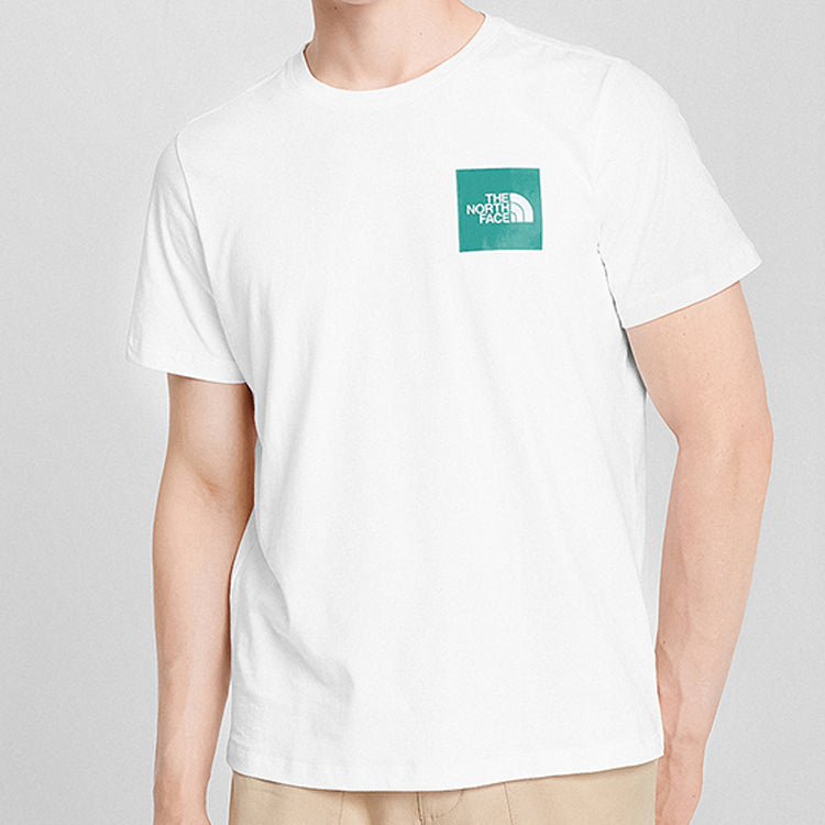 THE NORTH FACE Outdoor Casual Short Sleeve Couple Style White 5B3E-K2K