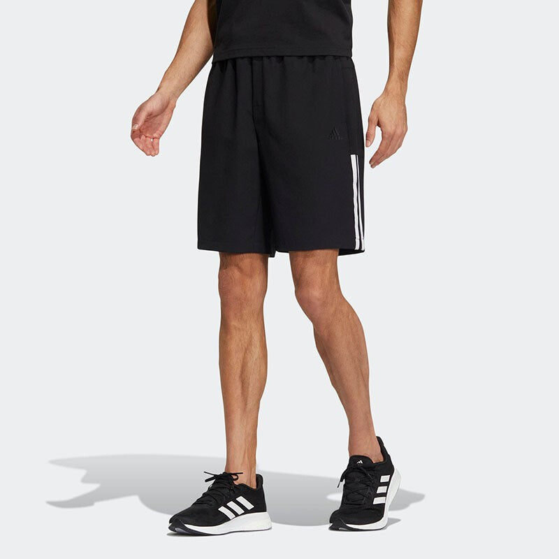 adidas Fi Lib Wvsh Contrasting Colors Stripe Training Sports Woven Shorts Black HE7412