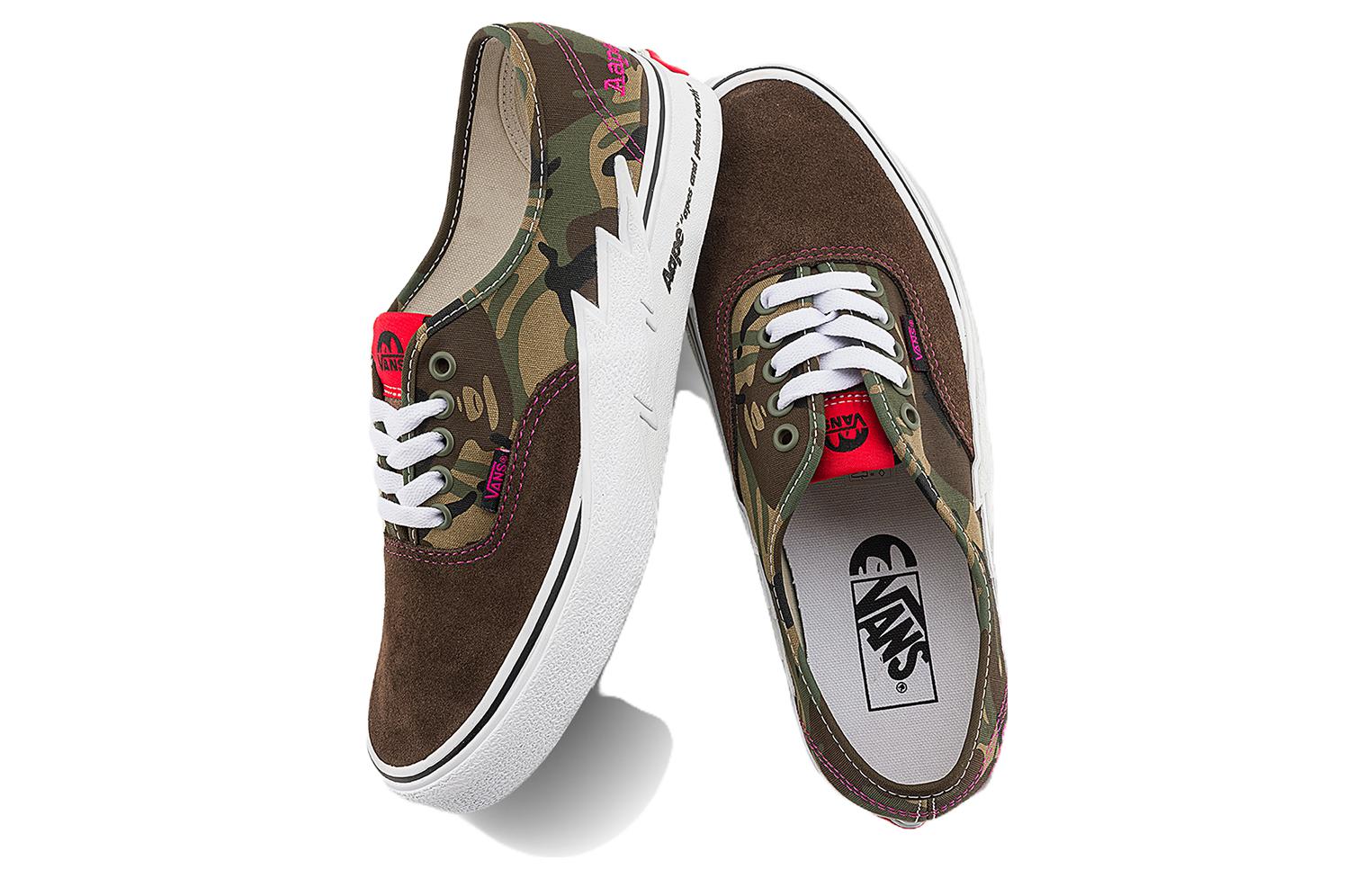 Vans Authentic x Aape 'Bolt Green Camo' VN000BWCCMA