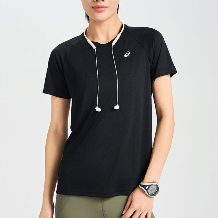 (WMNS) ASICS Inner Muscle Short Sleeve Top 'Performance Black' 2012D024-001