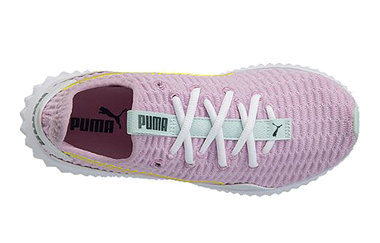 (GS) PUMA Defy Low Top Running Shoes Pink/White 191557-05