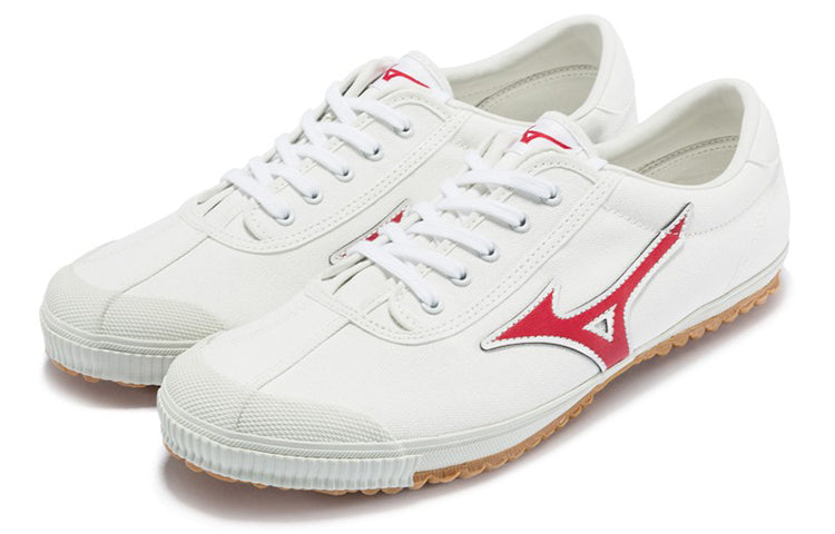 Male MizunoCanvas Shoes 'White Red' D1CR190162