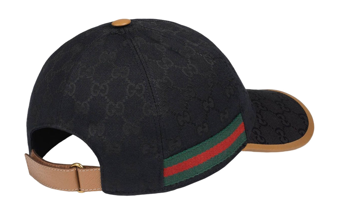 Gucci Original GG Canvas Baseball Hat With Web 'Black' 722381-4HAT7-1065