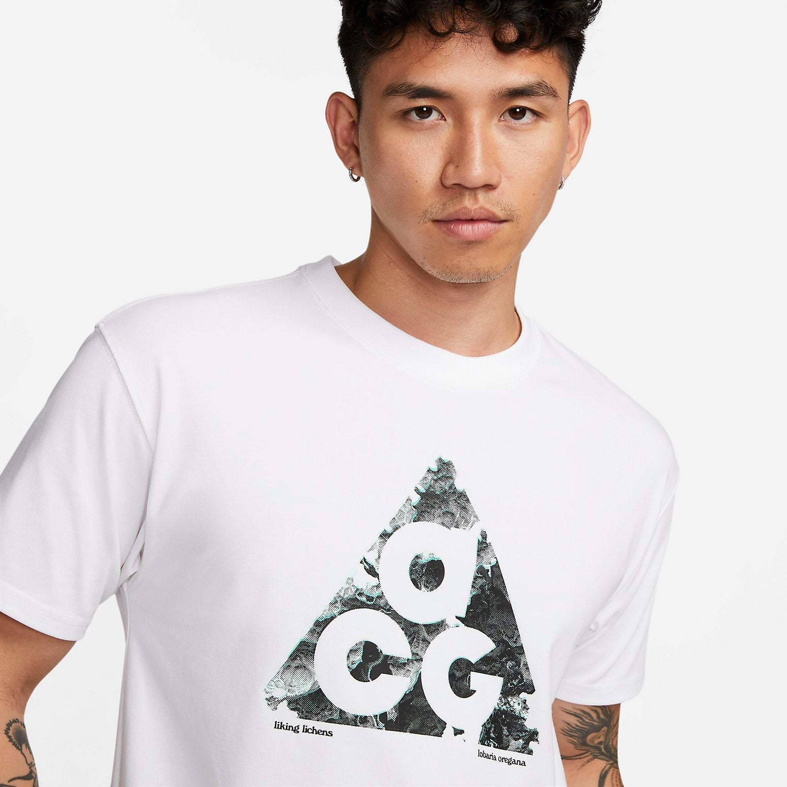 Nike ACG Logo T-shirt 'White Green' DV9637-100
