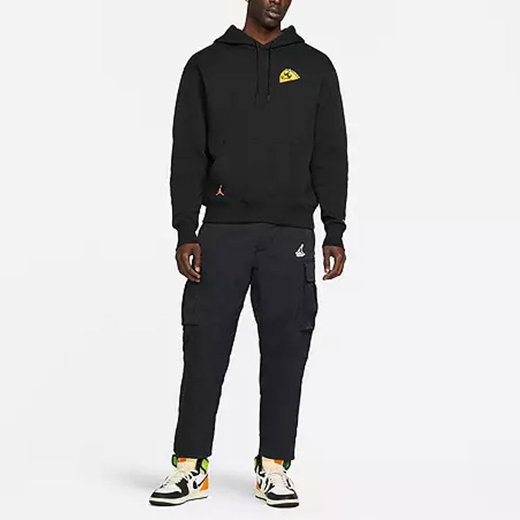 Men's Air Jordan x Tatum TACO JAY Crossover Alphabet Logo Pattern Pullover Black DV5534-010