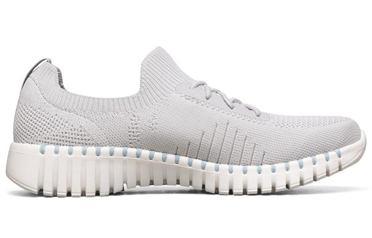 (WMNS) Skechers Go Walk Smart Running Shoes Gray/White/Blue 124051-GYBL