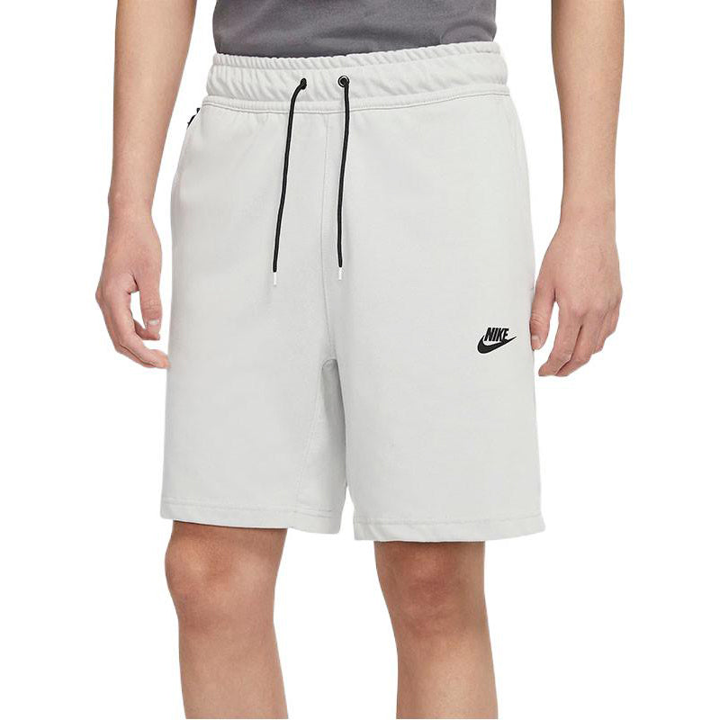 Men's Nike Printing Brand LOGO Lacing Straight Shorts Gray DM6590-063