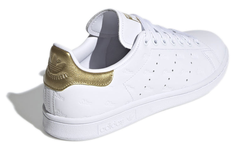 (WMNS) adidas Stan Smith 'Debossed Logos - White Metallic Gold' EF6853