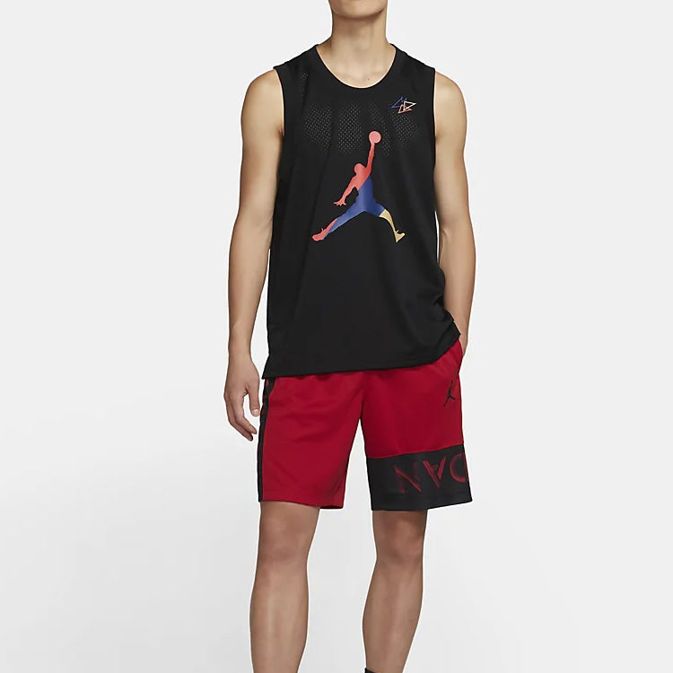 Air Jordan Sport DNA Mesh Breathable Jersey Black CK9591-010