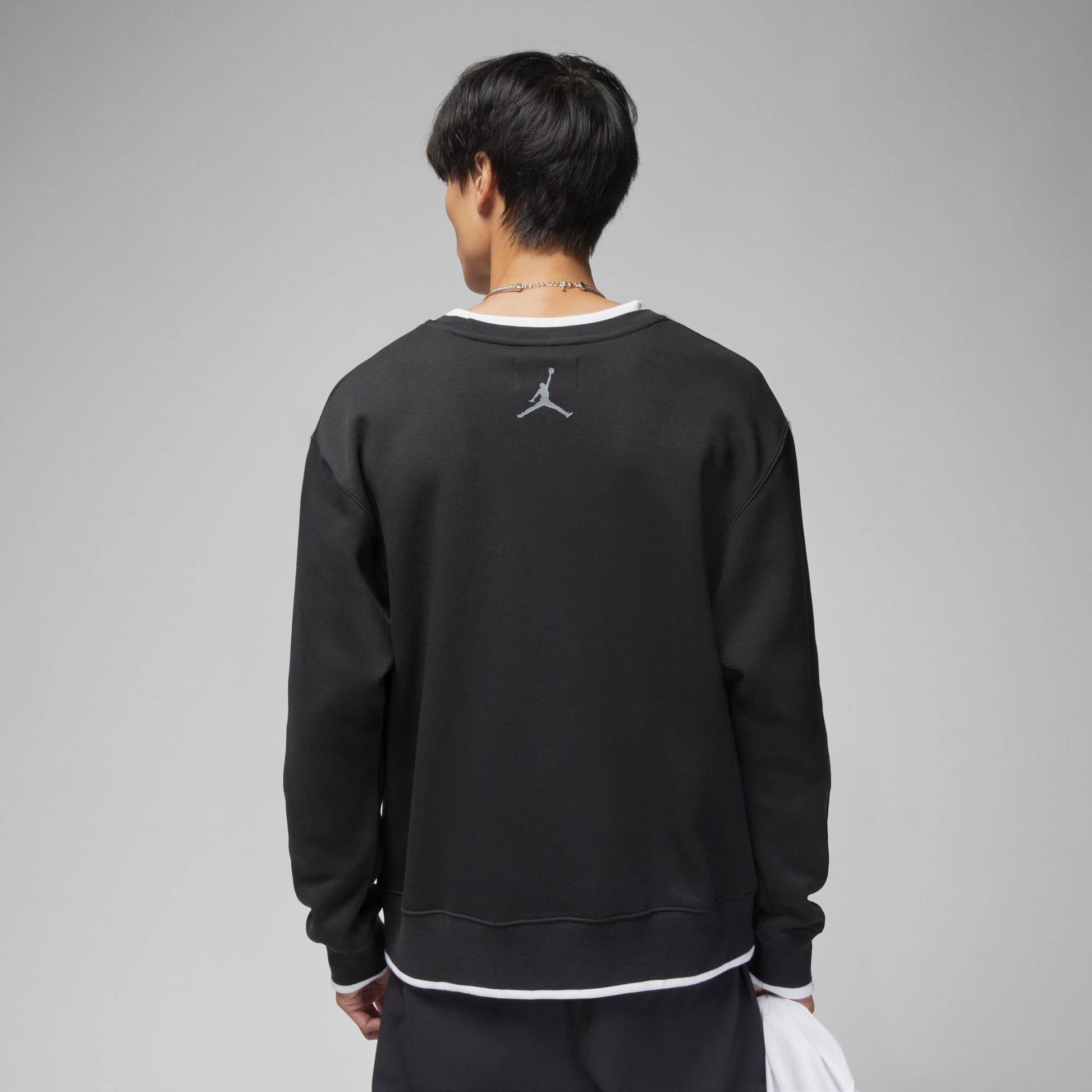 Air Jordan Contrasting Colors Patch Hoodie Men's Black DV4524-010