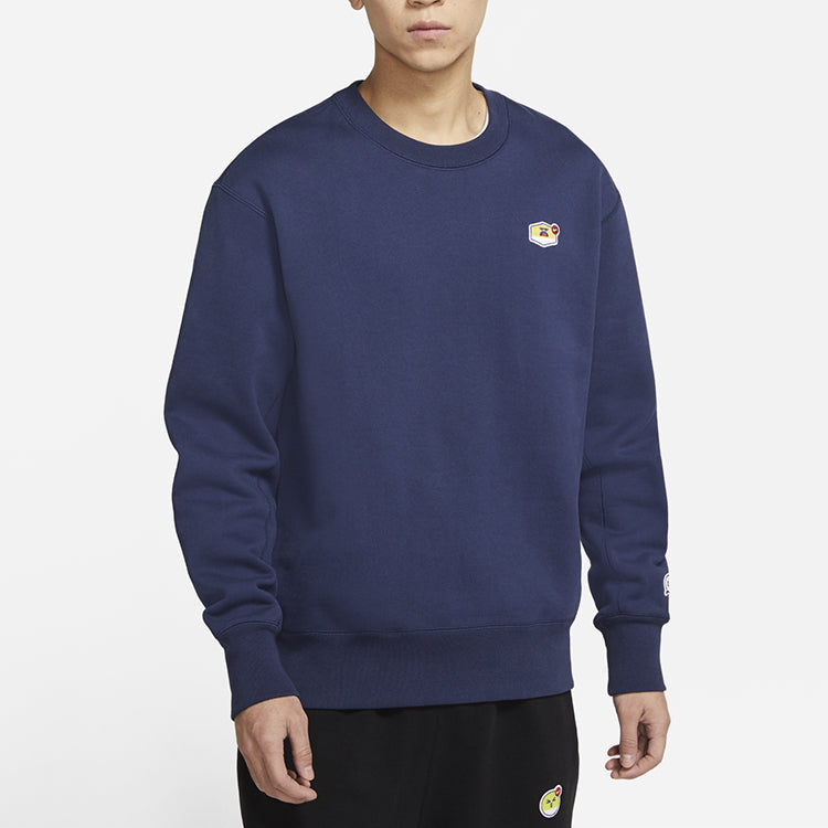 Nike Sportswear logo Casual Sports Round Neck Pullover Blue CU4264-410
