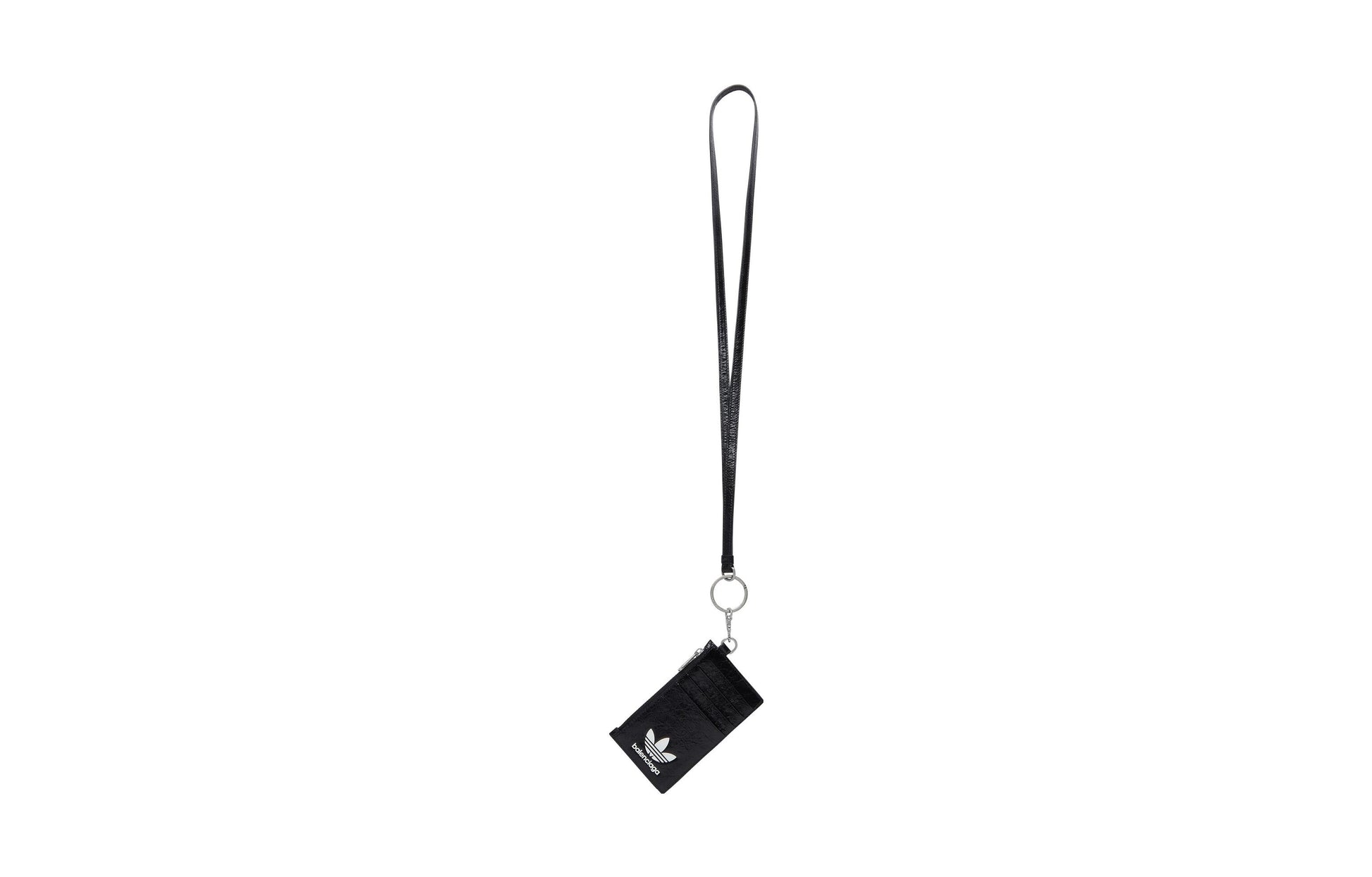 Balenciaga x adidas Card Case On Keyring 'Black' 721894210M61091
