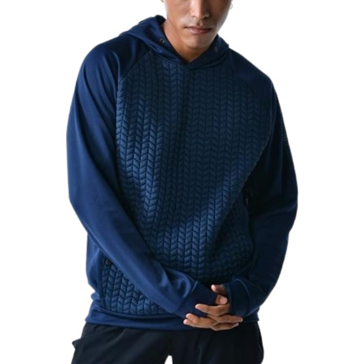 New Balance R.W.Tech Heat Loft Pullover Hoodie Asia Sizing 'Natural Indigo' MT23155-NGO
