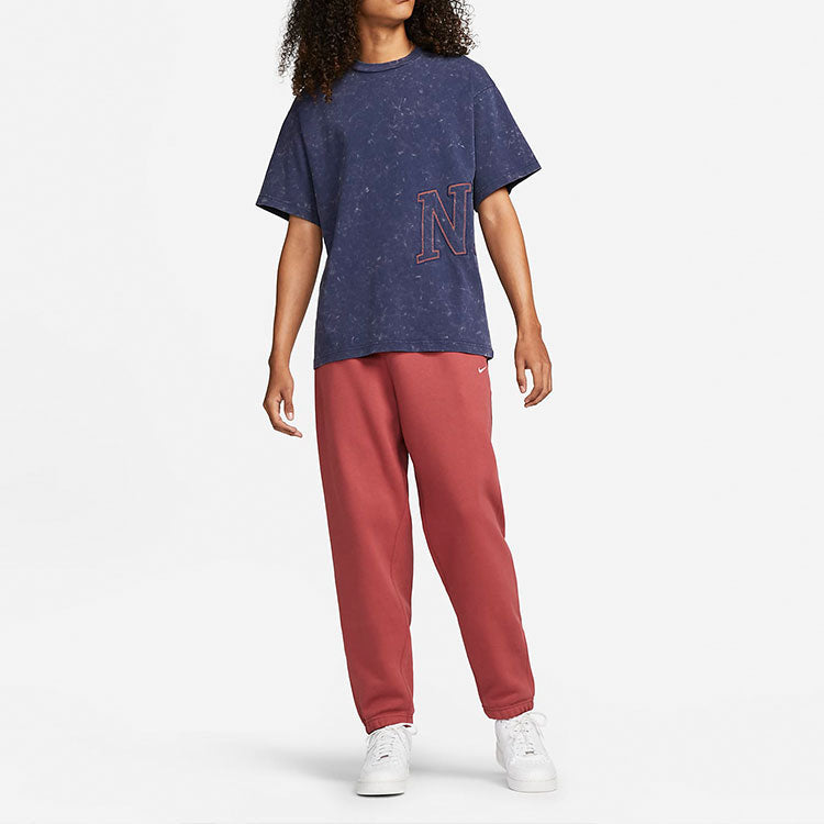 (WMNS) Nike Fadeaway T-shirt 'Midnight Navy' DX5835-410