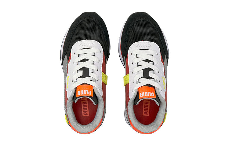 (PS) PUMA Future Rider Neon Sports Running Shoes Black/Red/White 368712-01