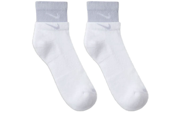 Nike Unisex Everyday Plus Cushioned Ankle Tube Socks 2 Packs Purple DH4058-101