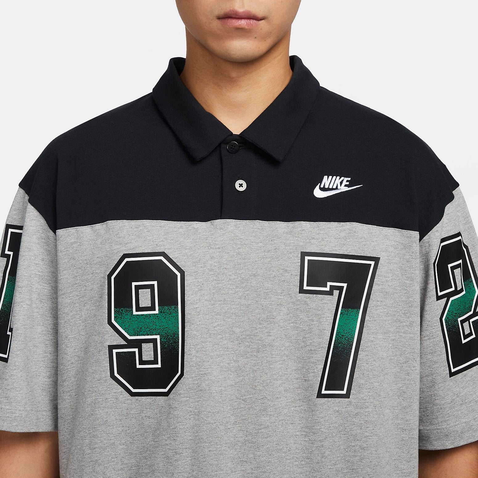 Nike NSW GCEL Polo Shirt 'Black Grey' FQ9582-063