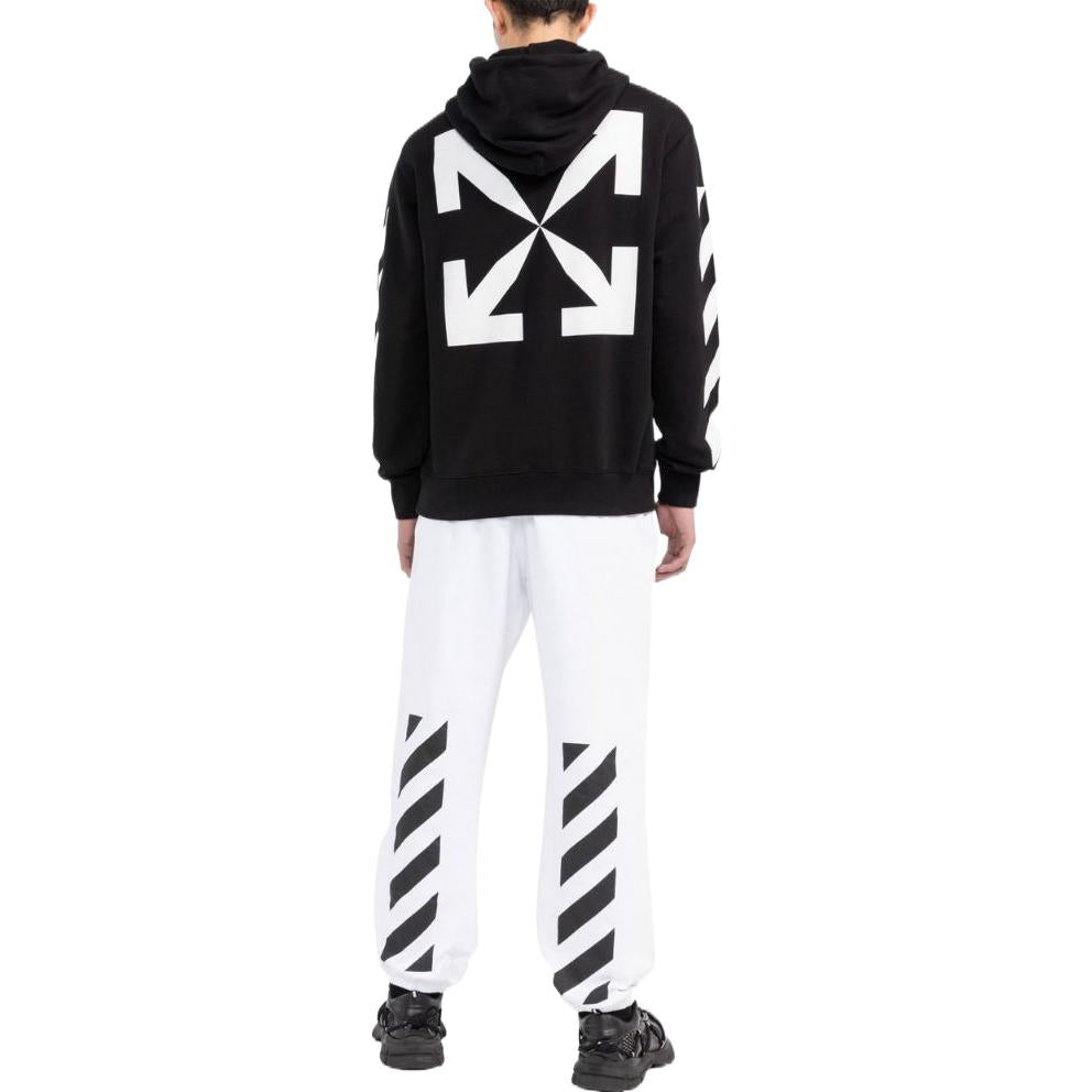 Men's Off-White SS22 Solid Color Logo Printing Stripe Sports Pants/Trousers/Joggers Version White OMCH029C99FLE00201100110
