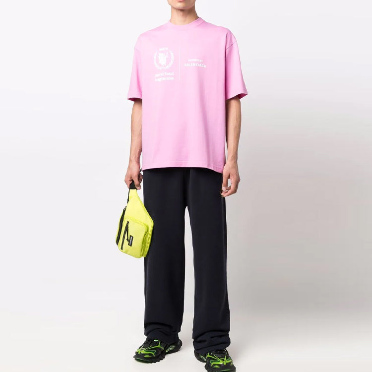 Balenciaga x WFP T-Shirt Medium Fit 'Pink' 612966THV845621