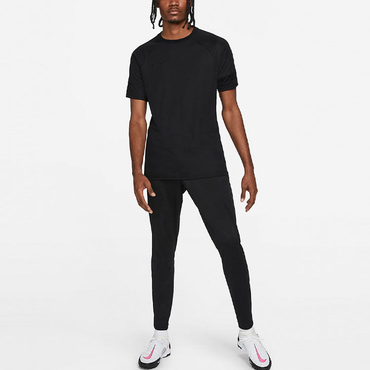 Men's Nike Solid Color Quick Dry Pullover Short Sleeve Black T-Shirt CW6102-011