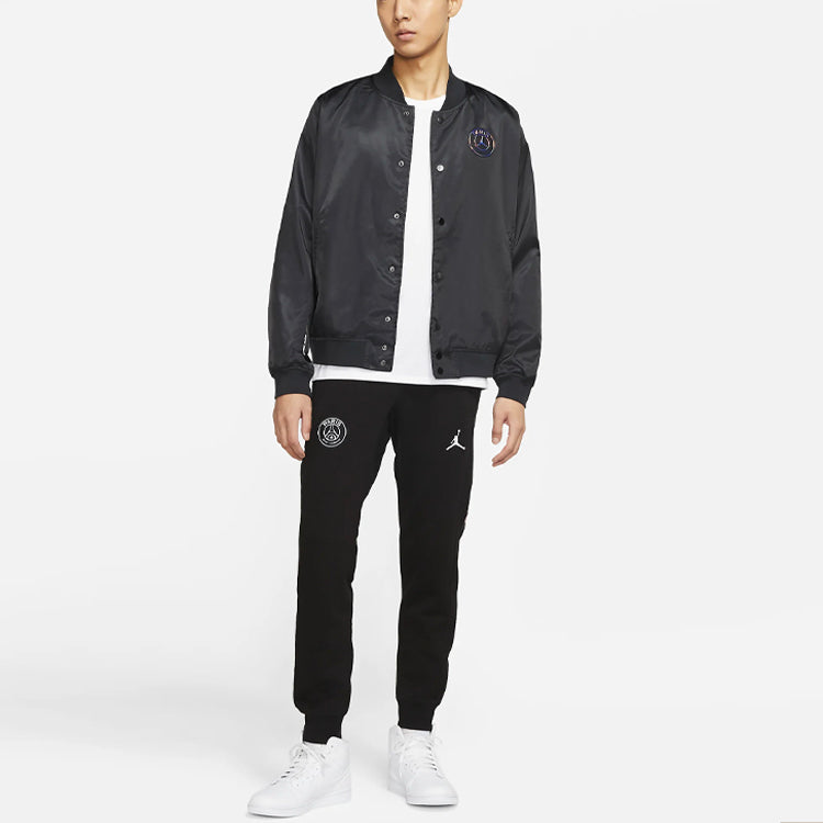 Air Jordan Paris Saint-Germain Casual Sports Jacket Tops Black CV3289-010