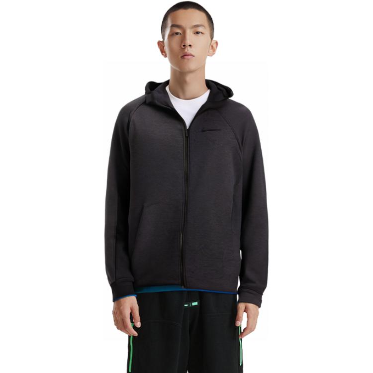 Nike Showtime Fullzip Hoodie 'Black Heather' AT3224-032