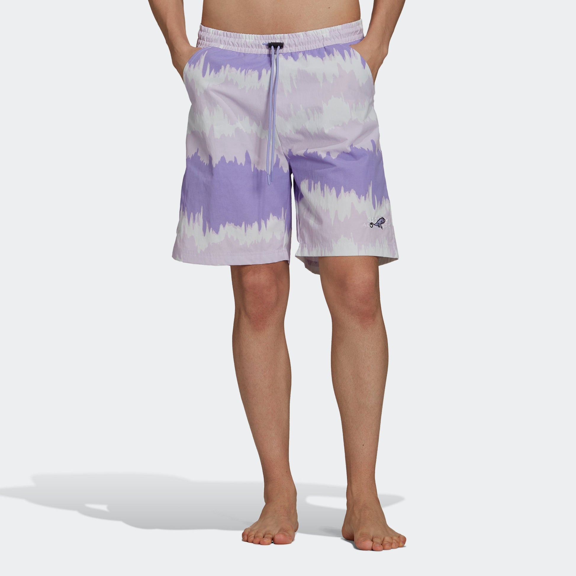 adidas originals Adv Aop Shorts Woven Contrasting Colors Sports Purple GN2346