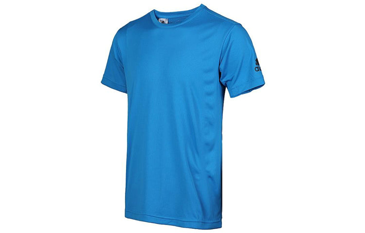 Men's adidas Training Sports Short Sleeve Blue T-Shirt CZ5426