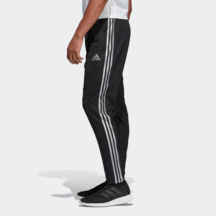 adidas Tiro19 Pnt Stripe Printing Sports Long Pants Black Gray DZ8771