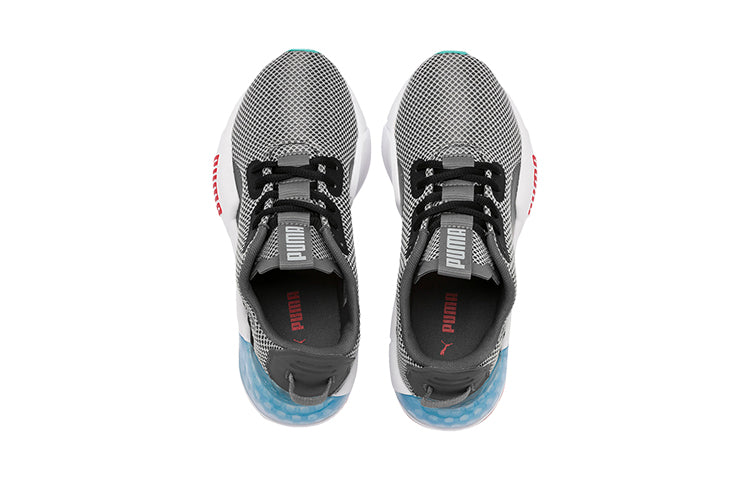 (GS) PUMA Cell Phase Low Top Running Shoes Grey/White/Blue 192830-01