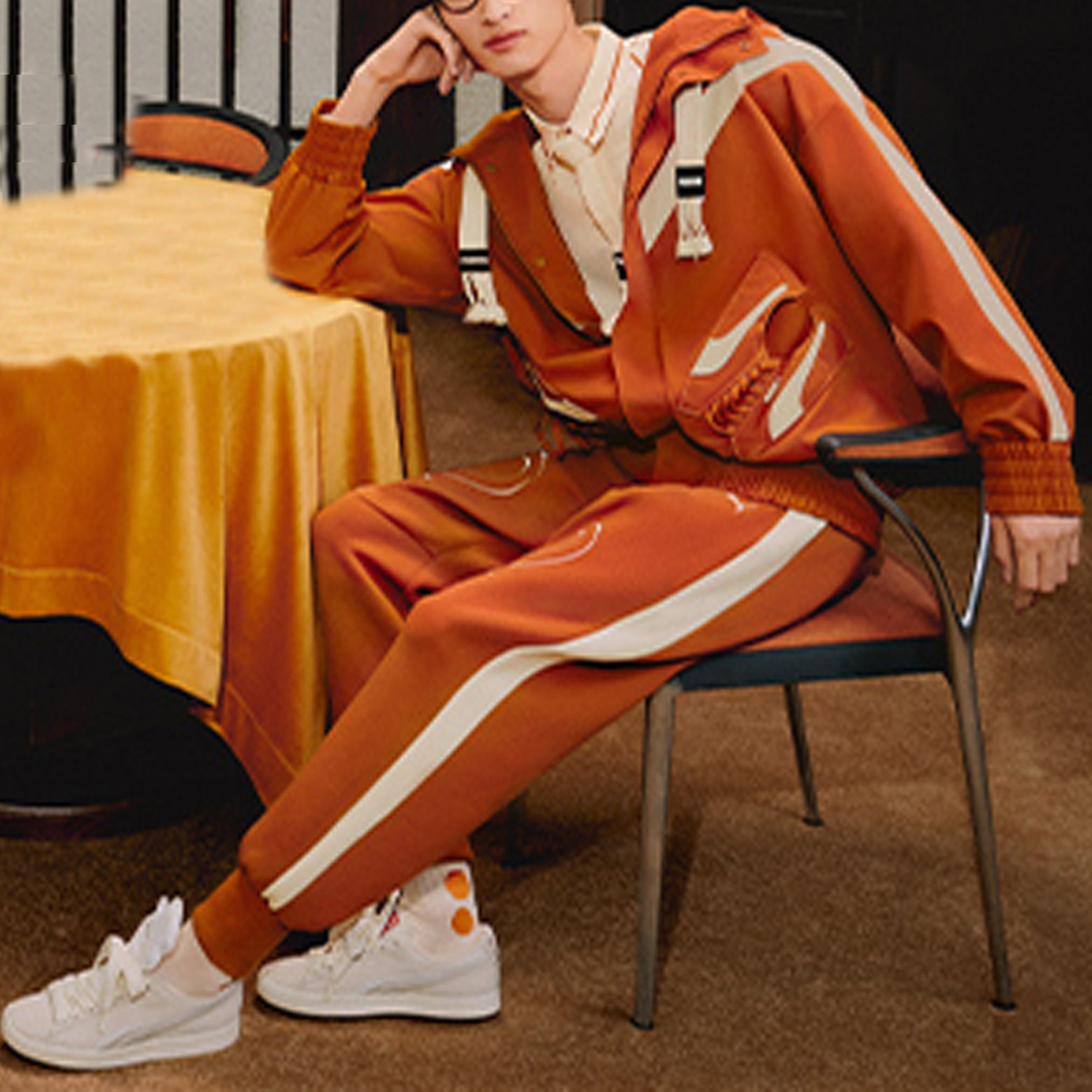 PUMA X Staffonly X Monopoly Logo Jacket 'Orange' 539895-83