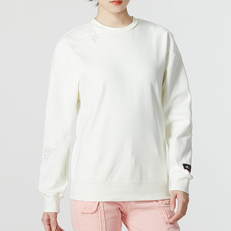 (WMNS) adidas CNY Graphic Sweaters 'White' HZ3004