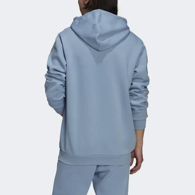 adidas originals Solid Color Sports Fleece Hoodie 'Blue' HE7199