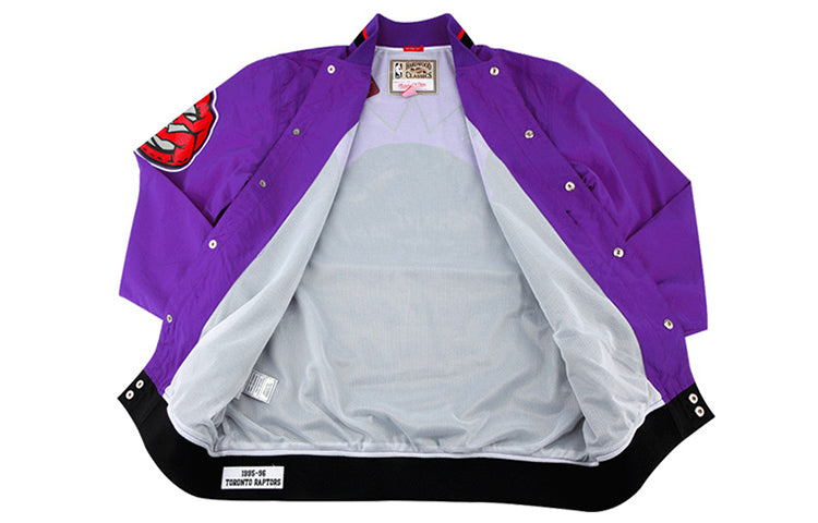 Mitchell & Ness NBA AU Training Jacket Toronto Raptors Couple Style Purple 6056-343-95TRP