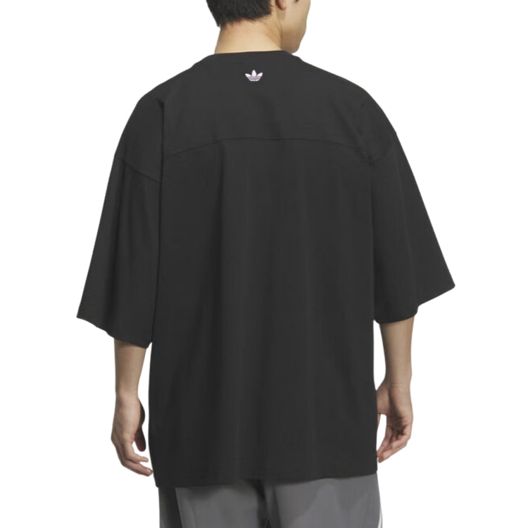 adidas Oversized Fit T-Shirt Asia Sizing 'Black' KT3039