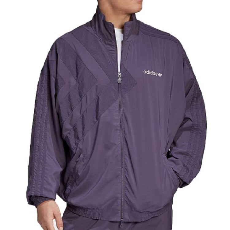 adidas originals logo Printing Stand Collar Sports Jacket Purple GL6157
