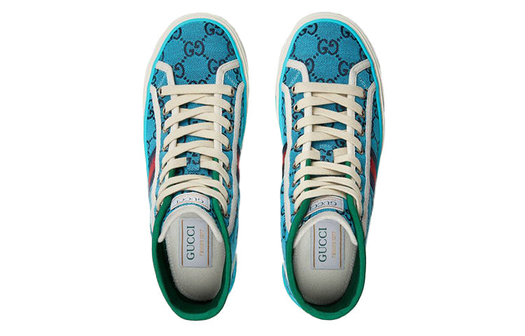(WMNS) Gucci Tennis 1977 High Top Sneakers 'Blue' 663679-2UZL0-4280