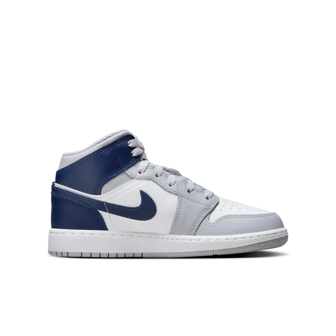 (GS) Air Jordan 1 Mid 'Wolf Grey Midnight Navy' DQ8423-104