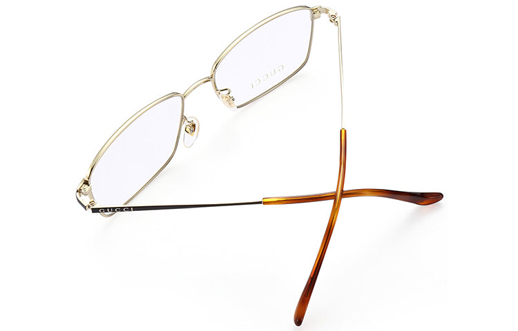 Gucci Gold Glasses Frame Fashion Square GG0576OK-005