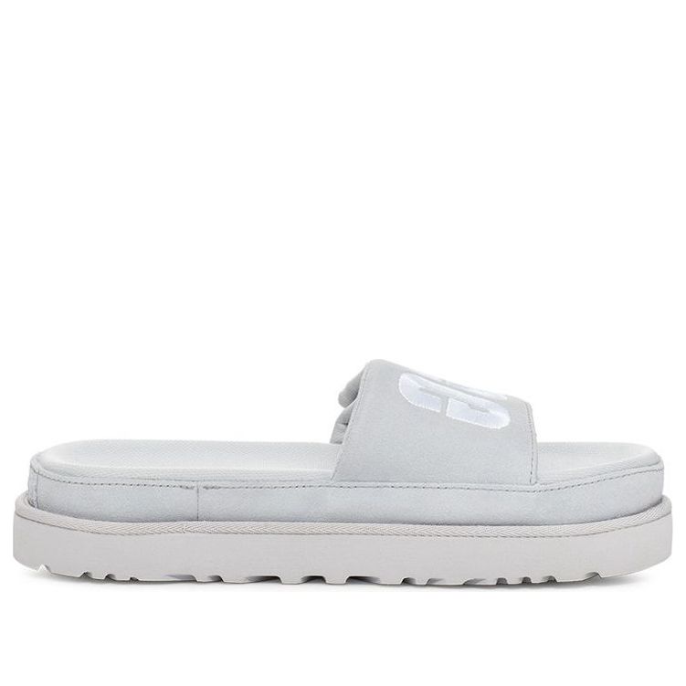 (WMNS) UGG Laton Fur Slide 'Grey' 1110110-MGSD