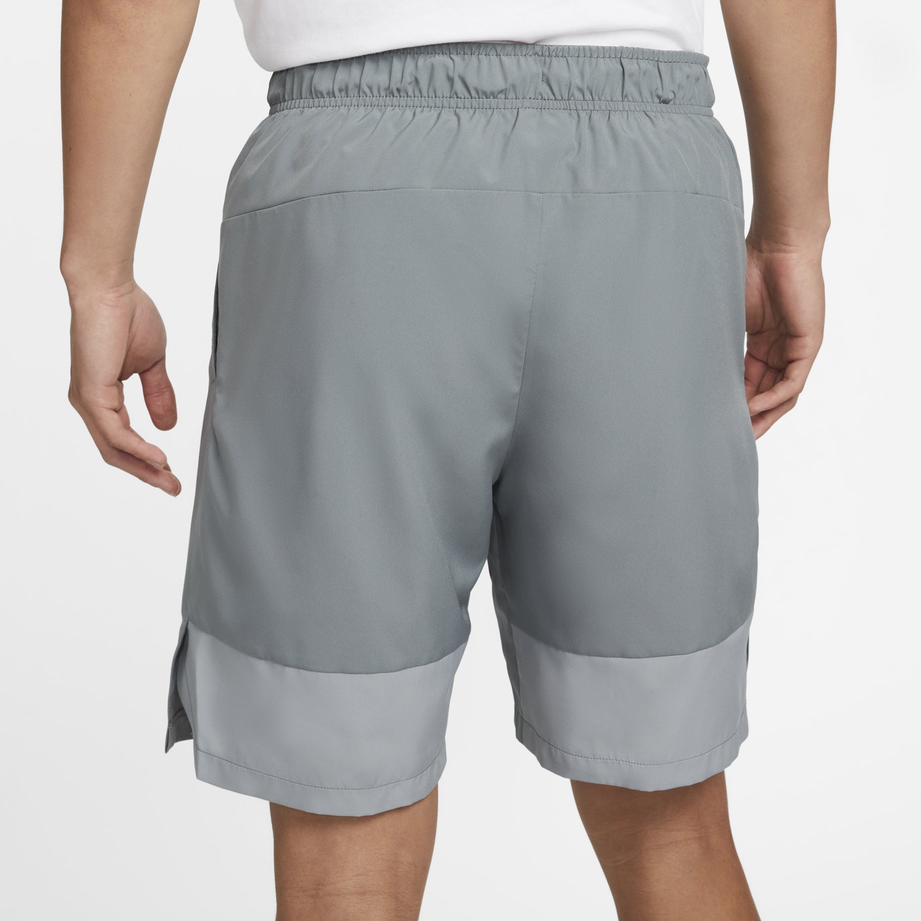 Nike Dri-FIT 9 Solid Color Woven Training Sports Shorts Gray DM6618-084