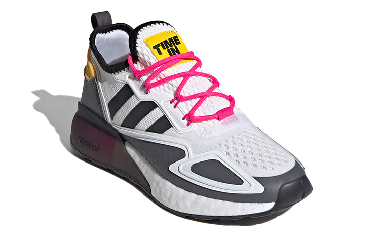 (GS) adidas Ninja x ZX 2K Boost J 'Time In - White Grey' FZ0481