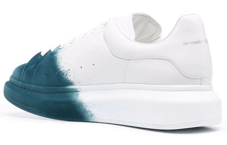 Alexander McQueen Oversized Two-Tone 'White Emerald Green' 575415WHWM29706