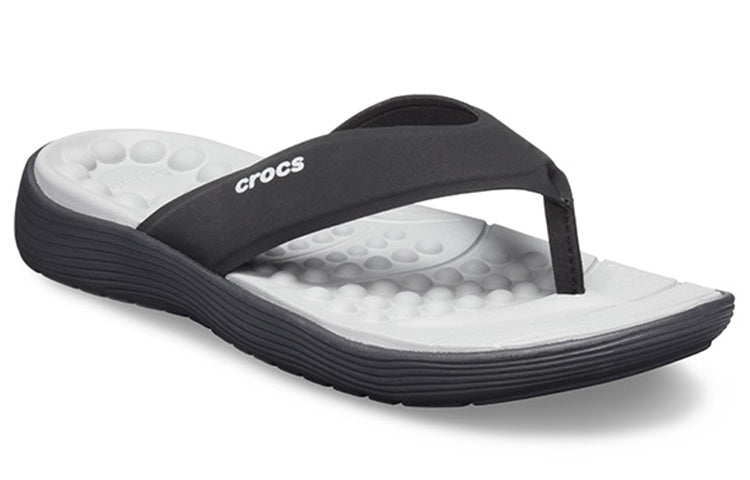 Crocs Reviva Flip-Flops White Black 205715-060